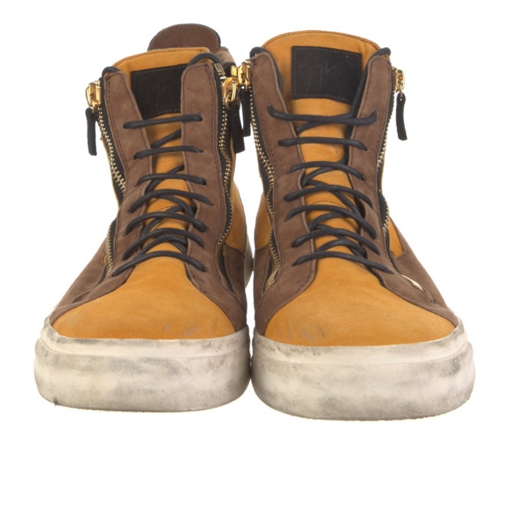 Giuseppe Zanotti high top sneaker.  Made in Italy